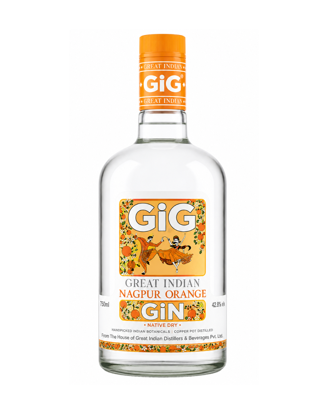 GIG Great Indian Nagpur Orange Gin - 750ml