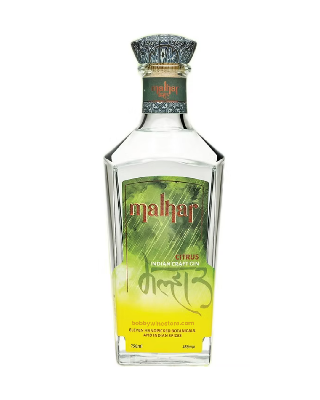 Malhar Citrus Indian Craft Gin - 750ml