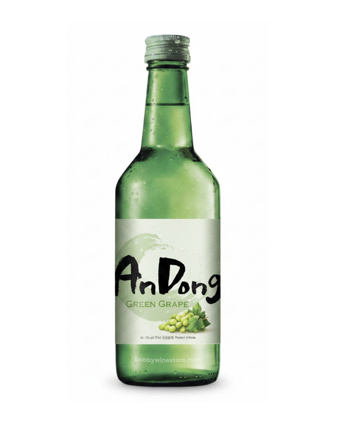 Andong Green Grape Traditional Rice Soju - 375ml