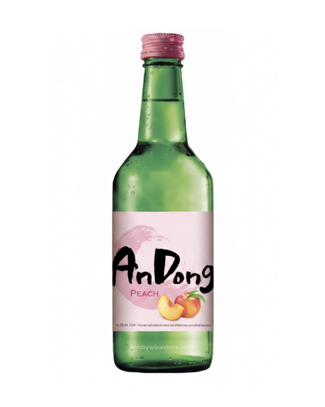 Andong Peach Traditional Rice Soju - 375ml