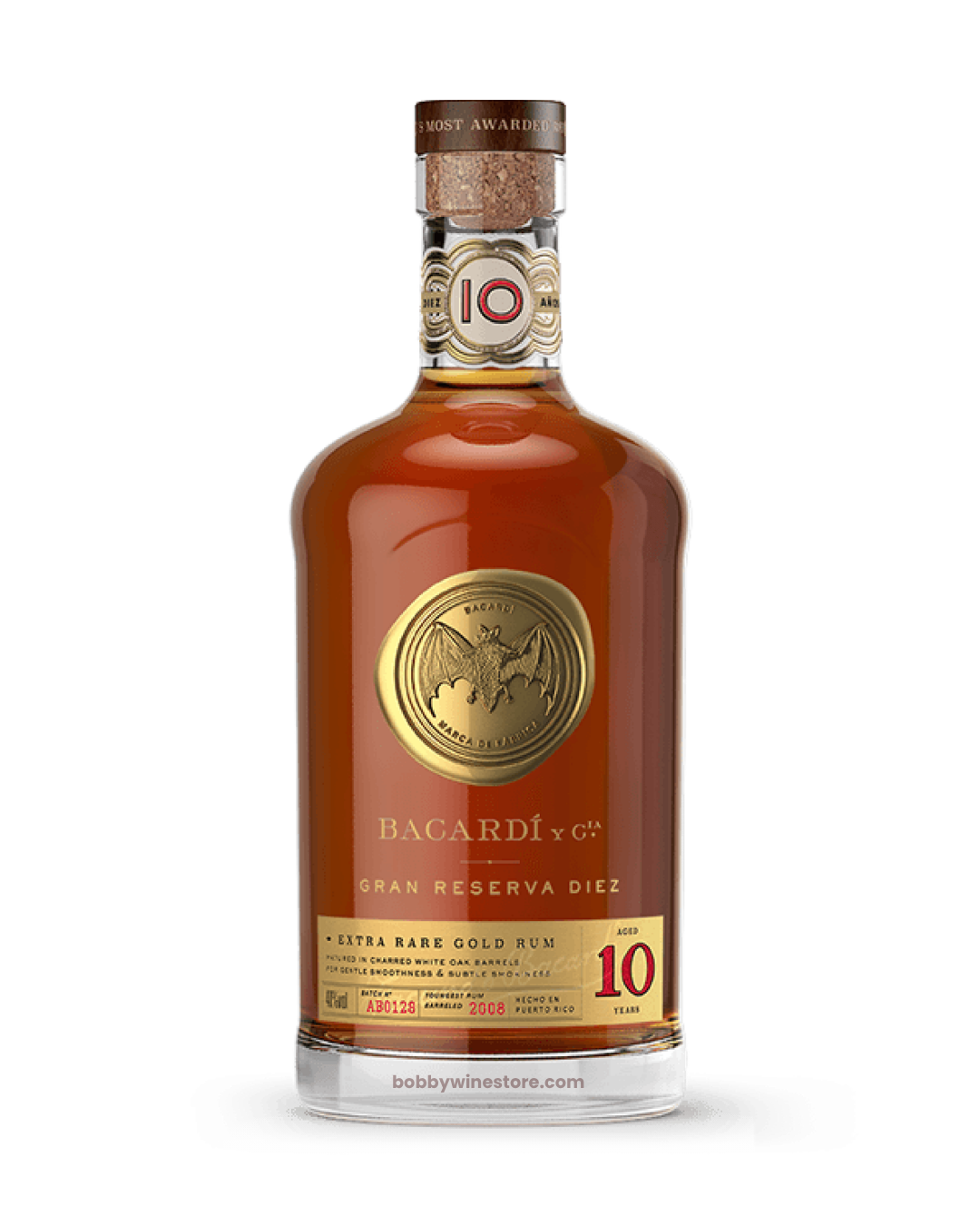 Bacardi Diez 10 Years Rum - 750ml