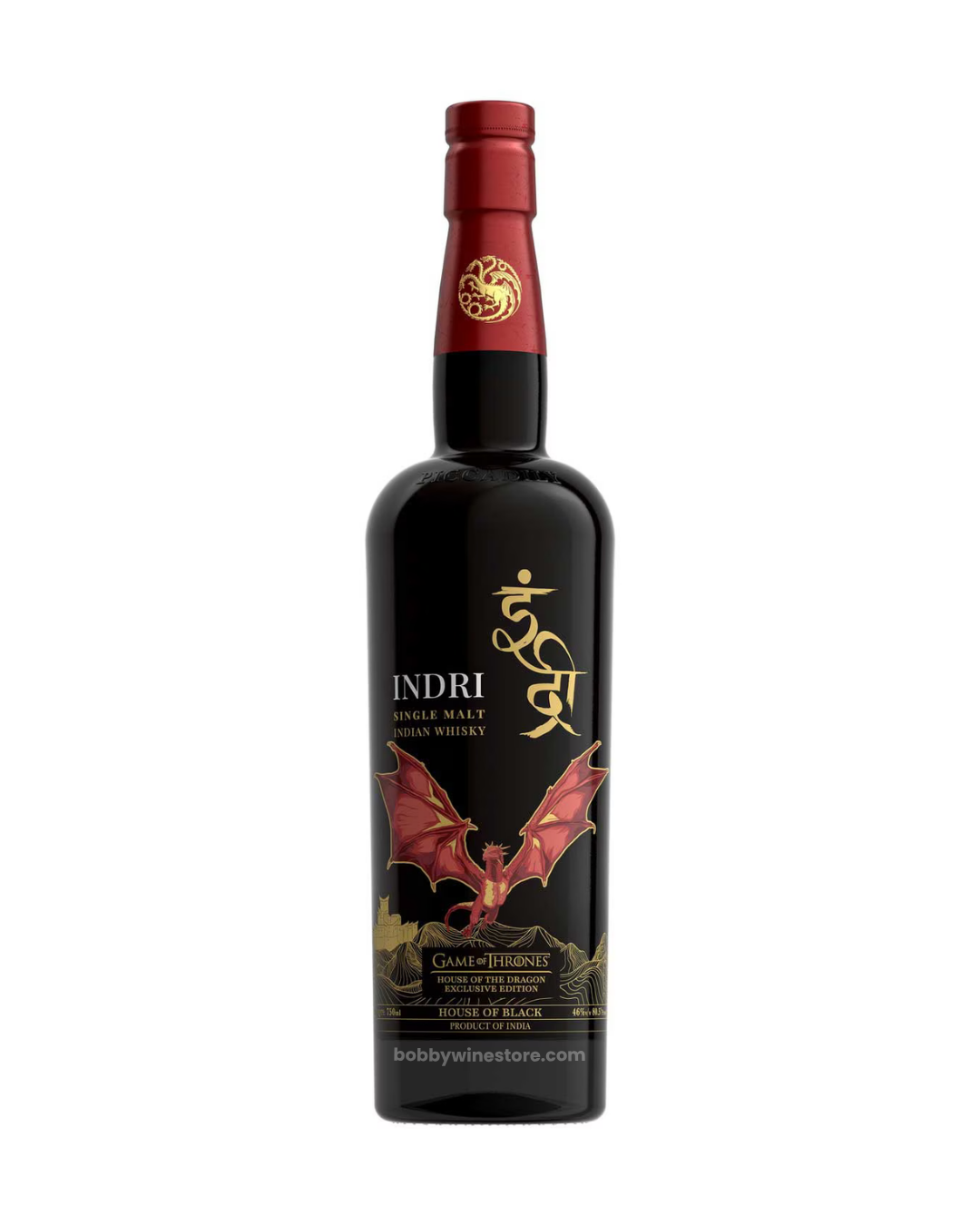 Indri House of Black Single Malt Whisky -750ml