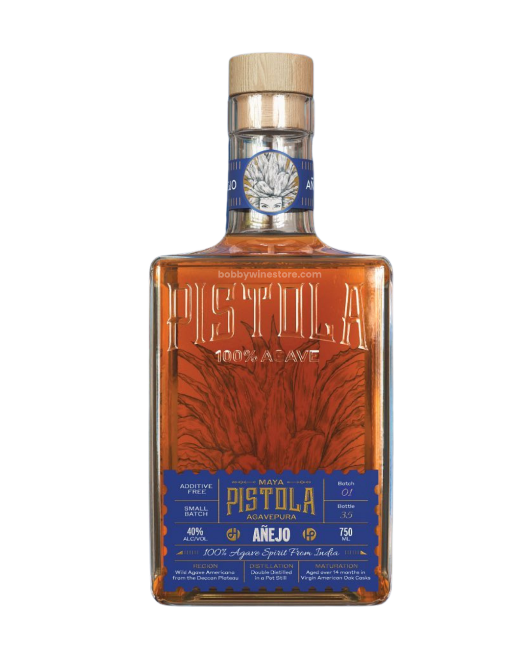 Maya Pistola Anejo 100% Agave - 700ml