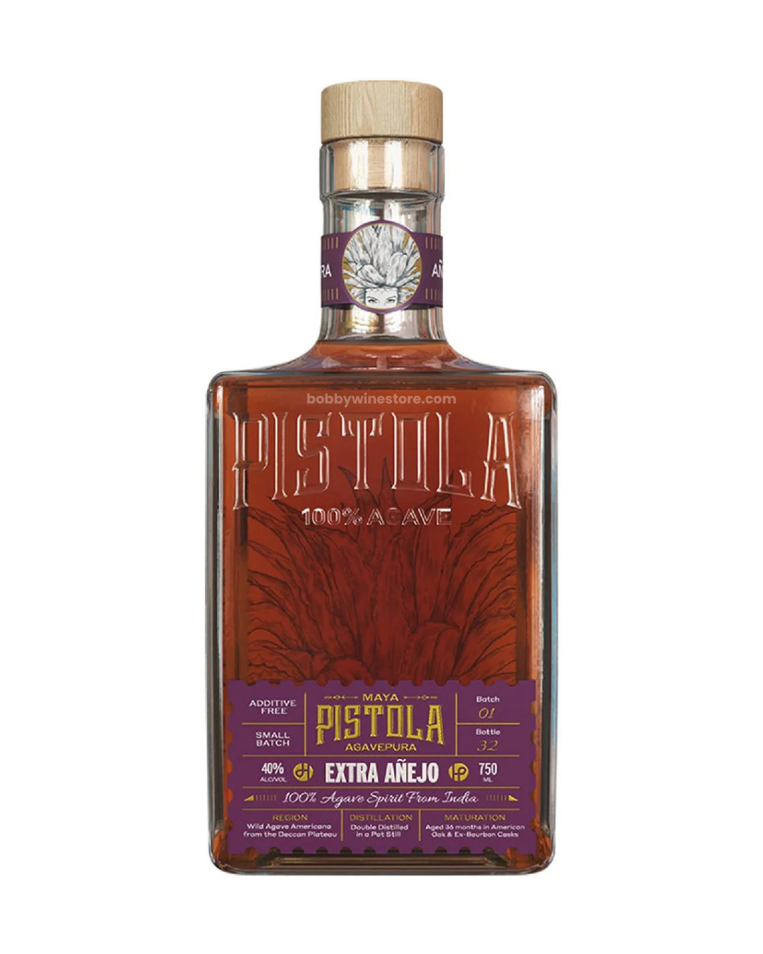 Maya Pistola Extra Anejo 100% Agave - 700ml